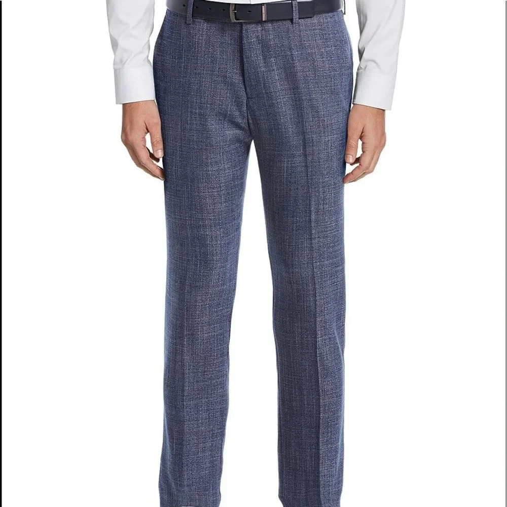 Perry Ellis
Slim-Fit Crosshatch Stretch Suit Separates Pants 34